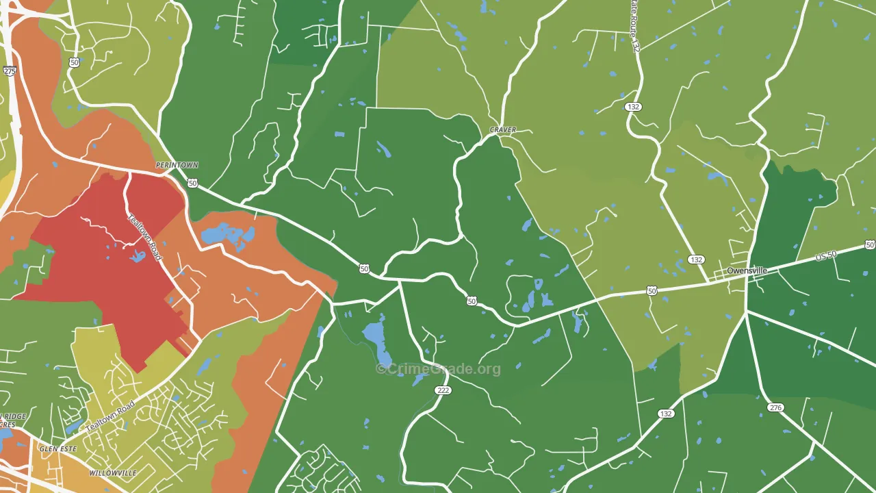 Stonelick, OH Map of Drug-Related Crime Rates