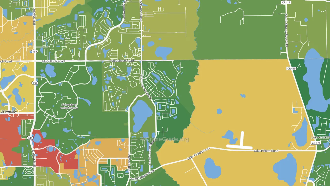 Stonemeade, Alafaya, FL Map of Drug-Related Crime Rates