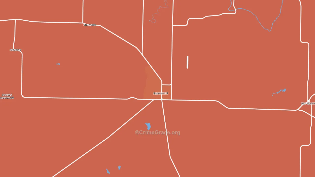 Stonewall County, TX Map of Drug-Related Crime Rates