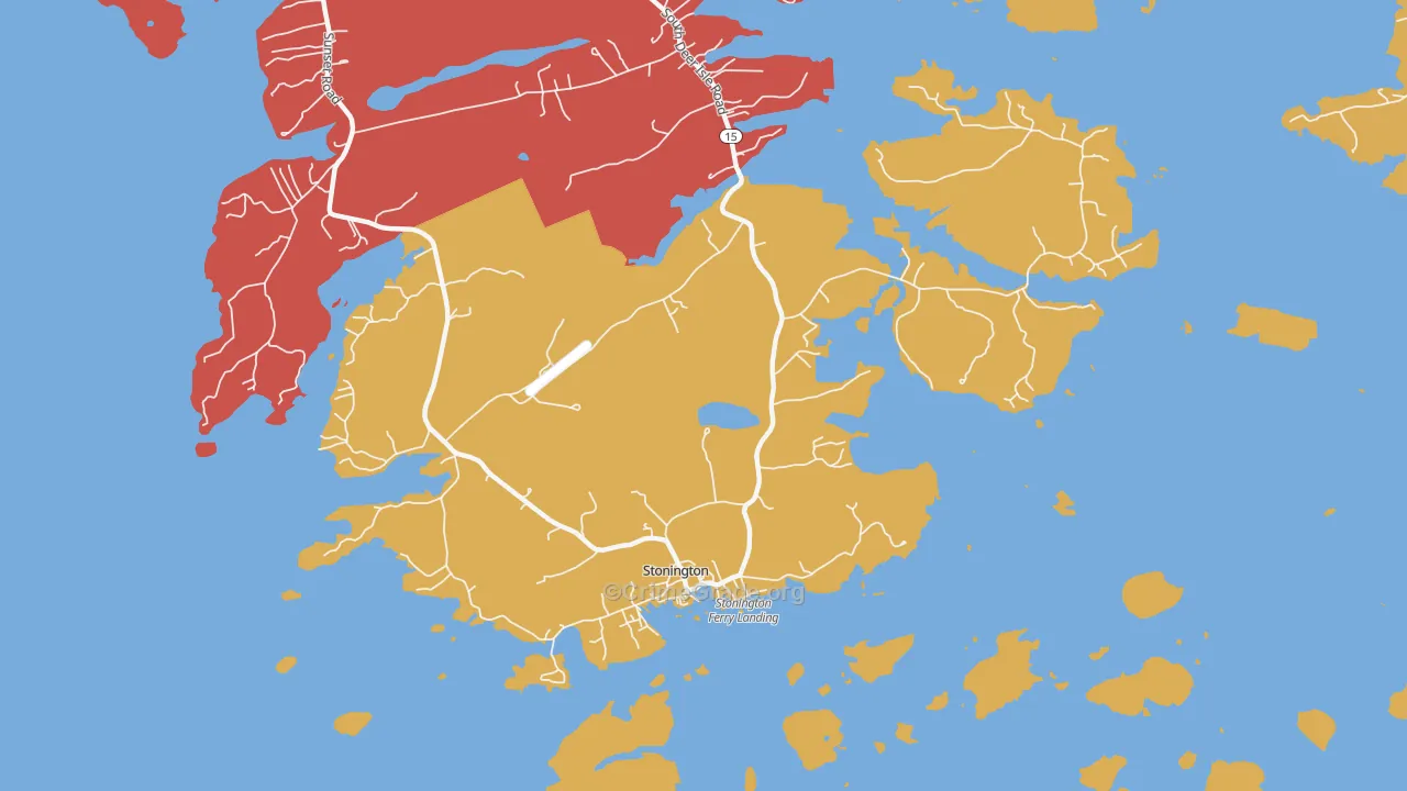 Stonington, ME Map of Drug-Related Crime Rates