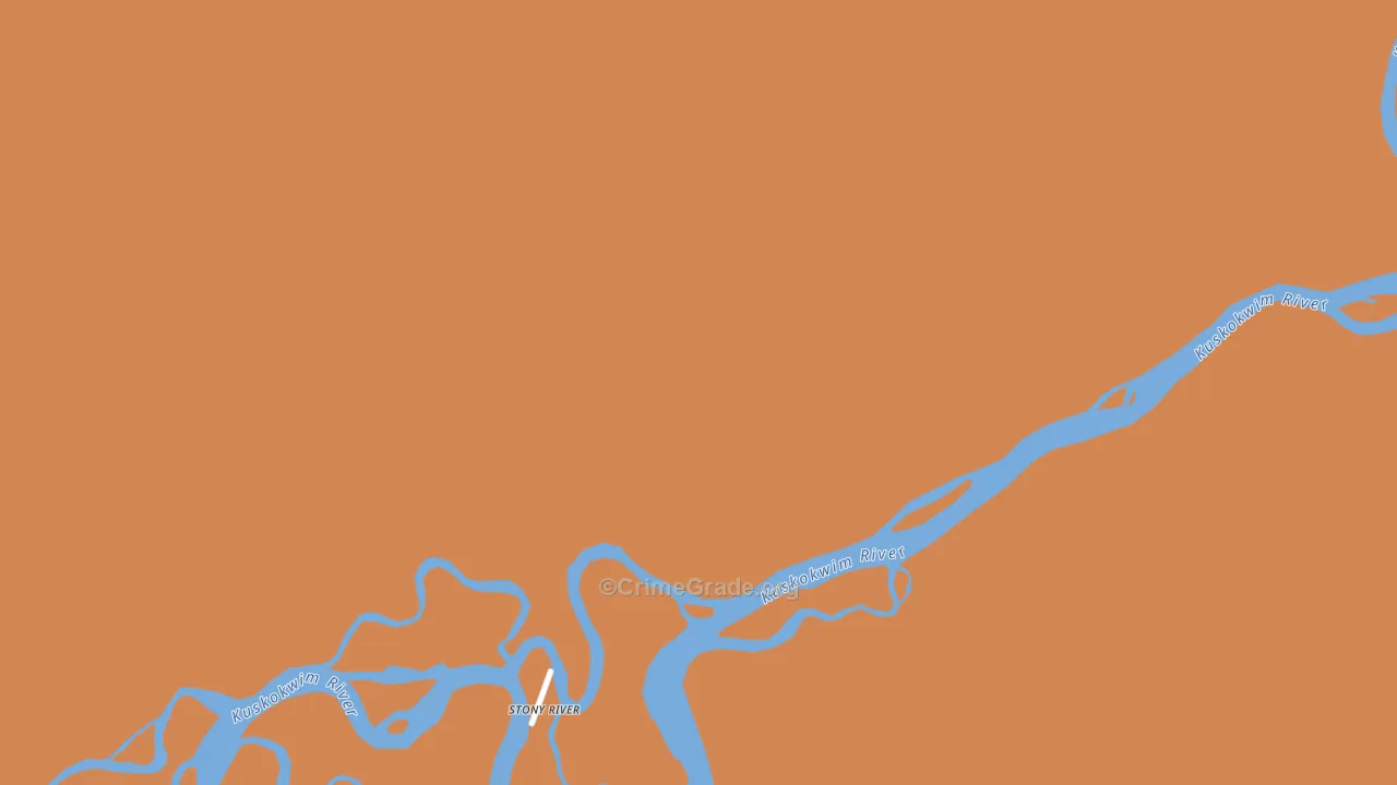Stony River, AK Map of Drug-Related Crime Rates
