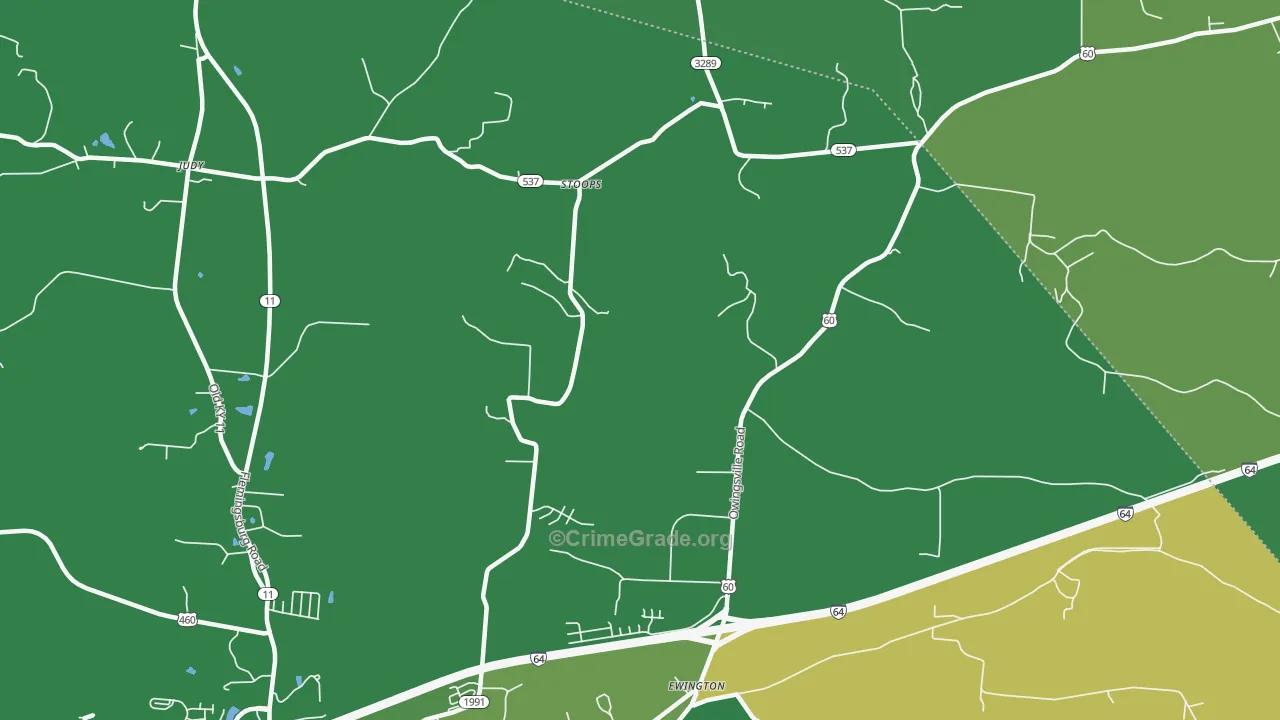 Stoops, KY Map of Drug-Related Crime Rates