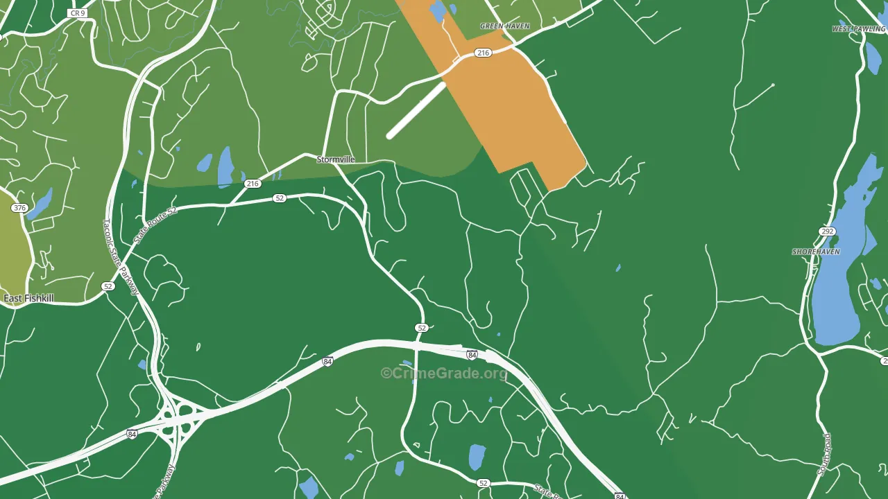 Stormville, NY Map of Drug-Related Crime Rates