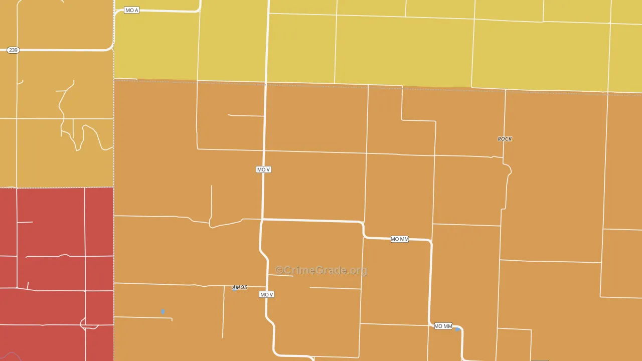 Stotesbury, MO Map of Drug-Related Crime Rates