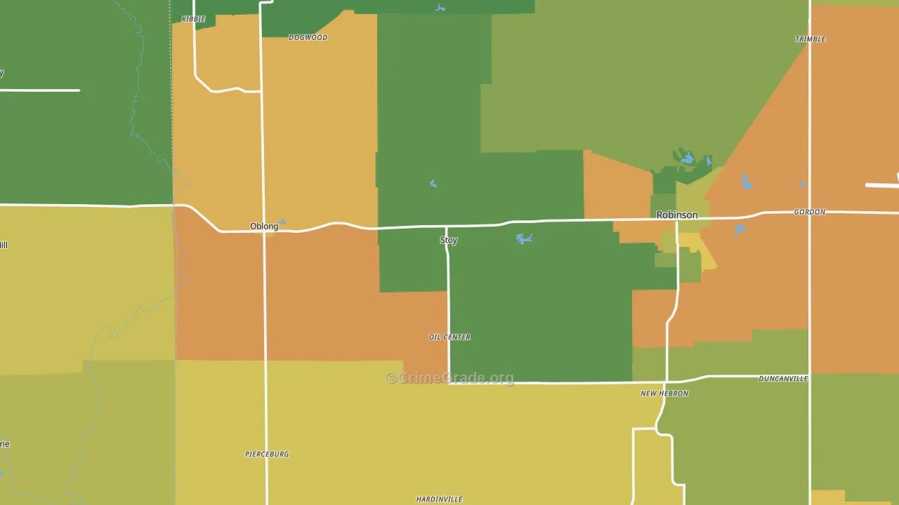 Stoy, IL Map of Drug-Related Crime Rates