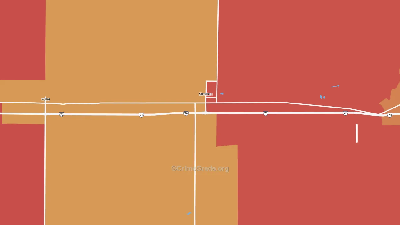 Stratton, CO Map of Drug-Related Crime Rates