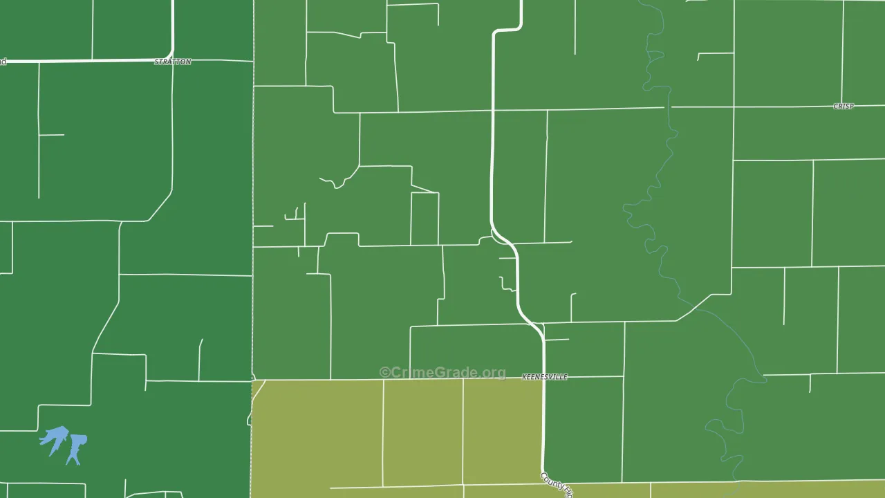 Stratton, IL Map of Drug-Related Crime Rates