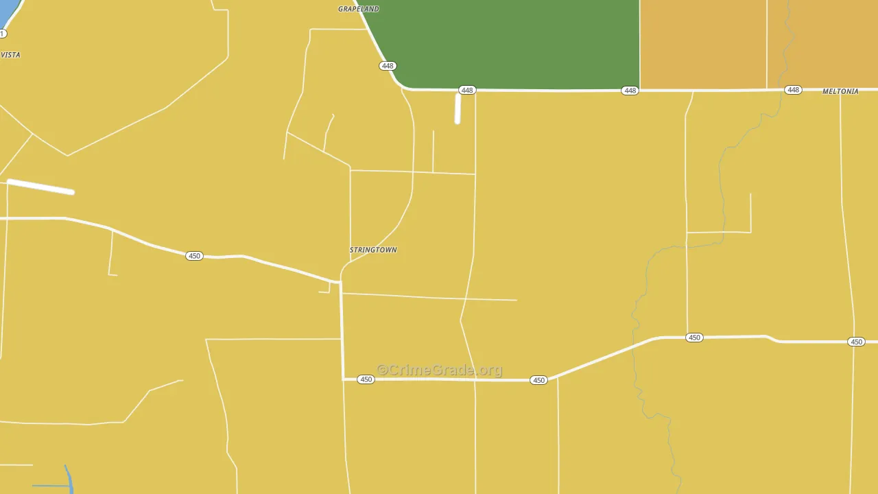 Stringtown, MS Map of Drug-Related Crime Rates