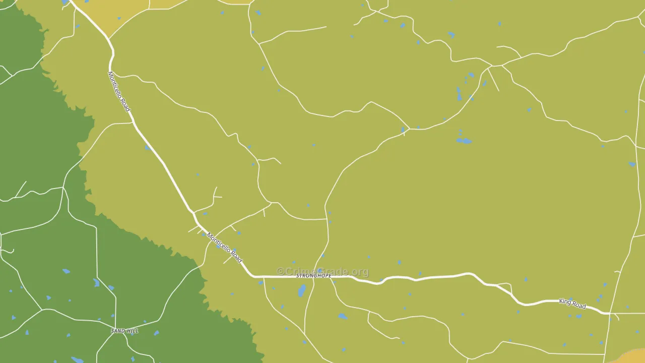 Stronghope, MS Map of Drug-Related Crime Rates