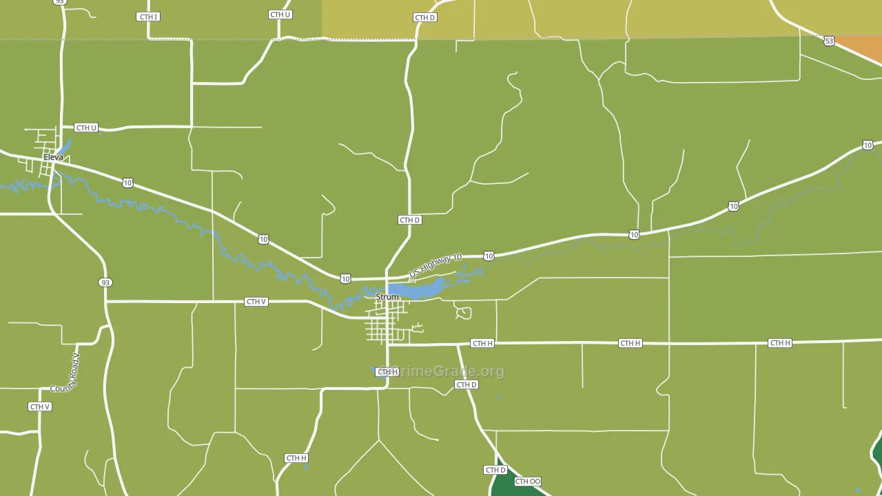 Strum, WI Map of Drug-Related Crime Rates