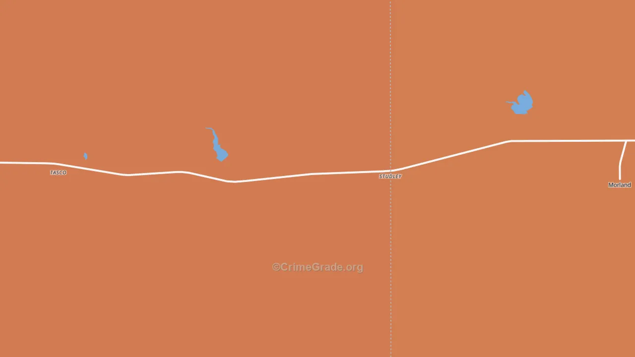 Studley, KS Map of Drug-Related Crime Rates