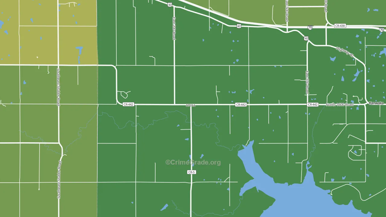 Stull, KS Map of Drug-Related Crime Rates