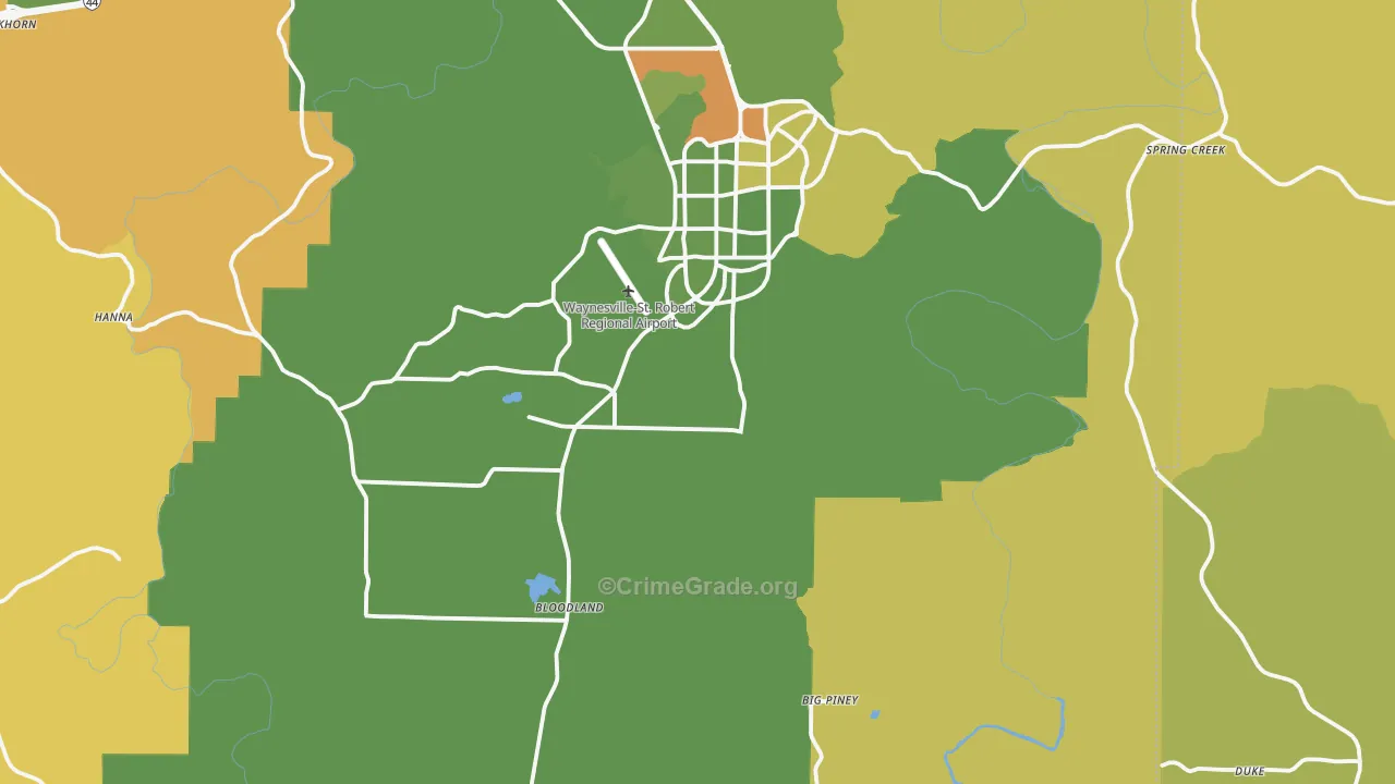 Success, MO Map of Drug-Related Crime Rates