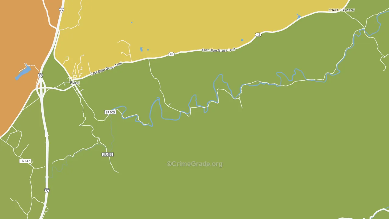 Suiter, VA Map of Drug-Related Crime Rates