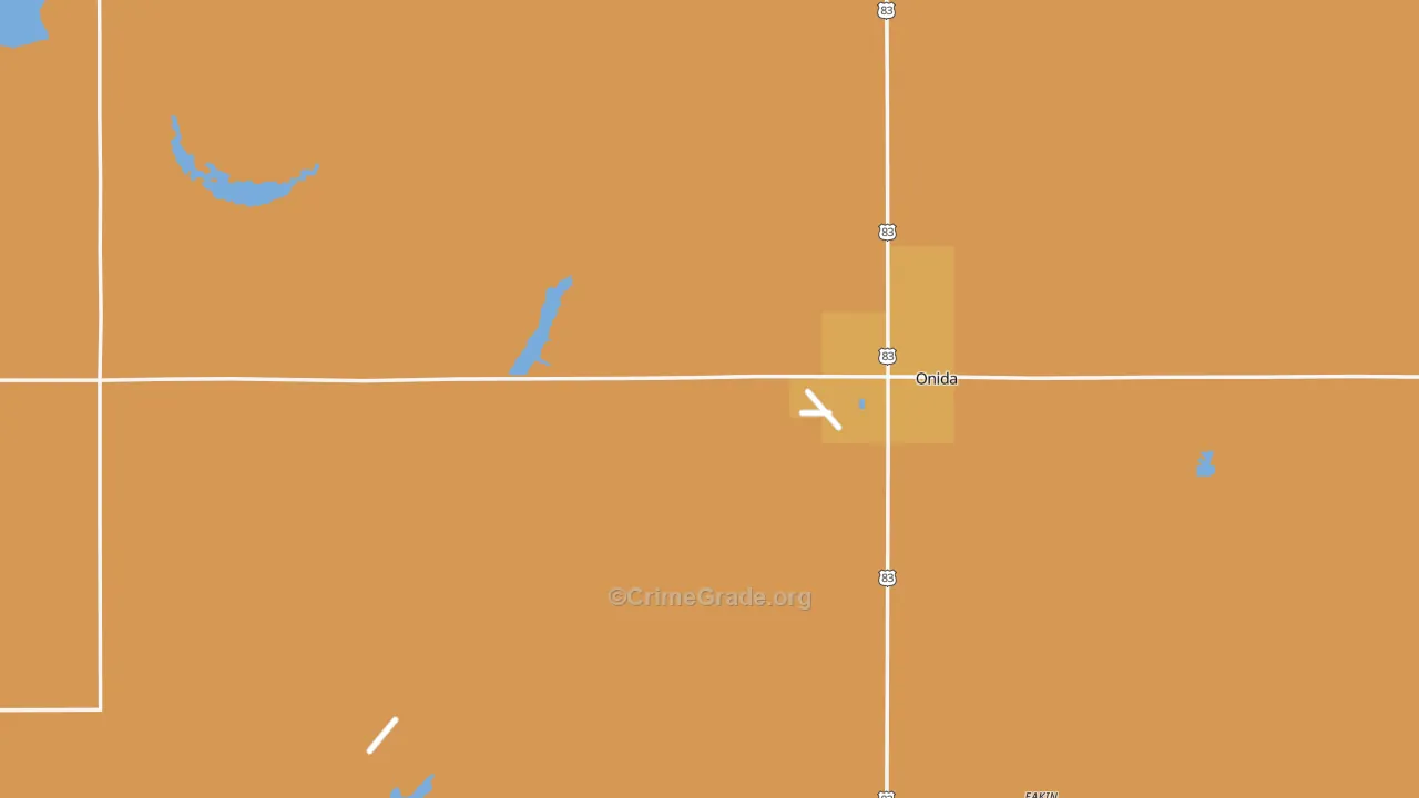 Sully County, SD Map of Drug-Related Crime Rates