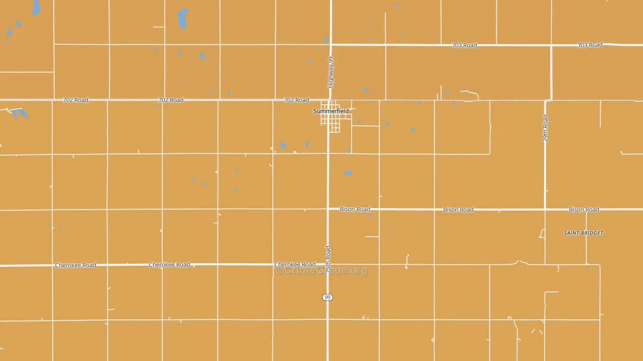 Summerfield, KS Map of Drug-Related Crime Rates