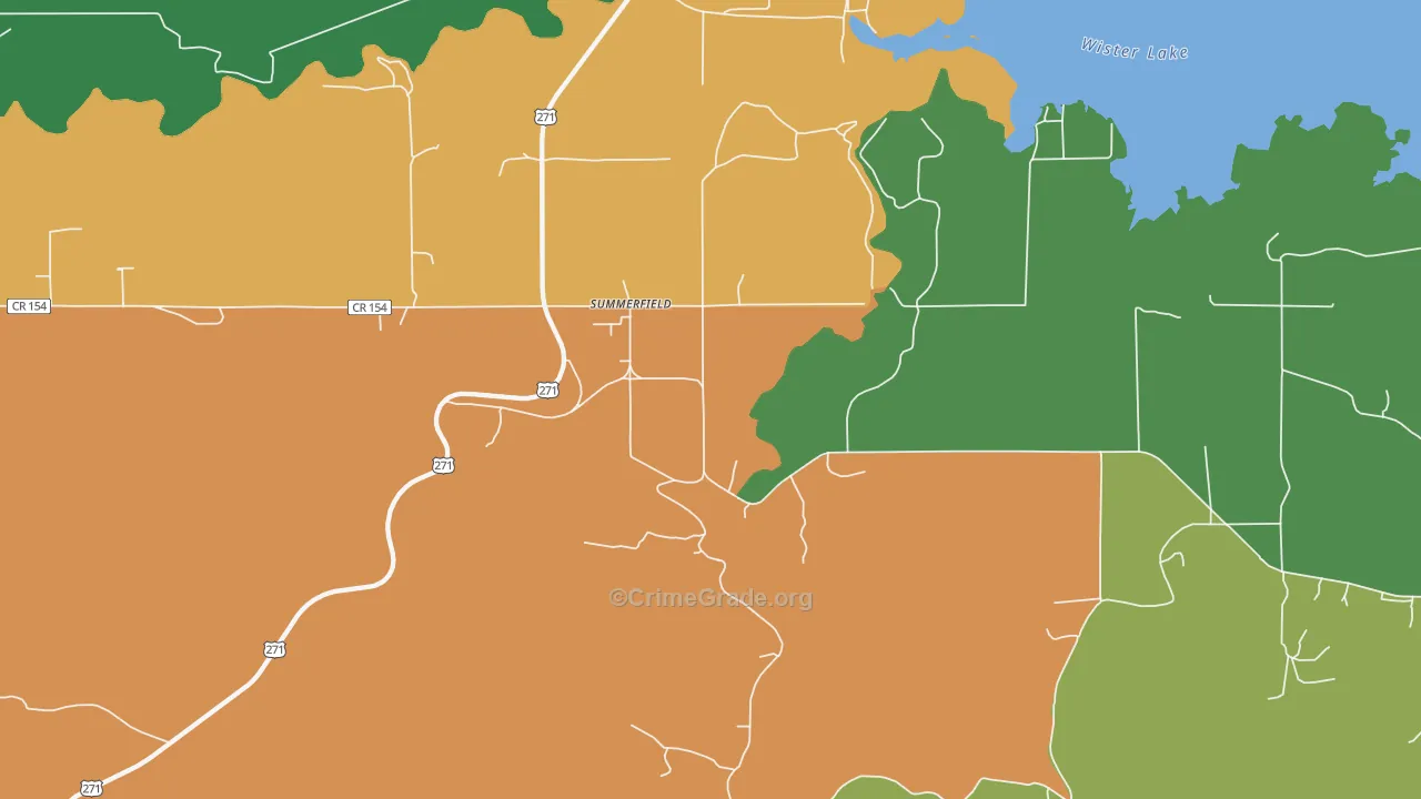 Summerfield, OK Map of Drug-Related Crime Rates