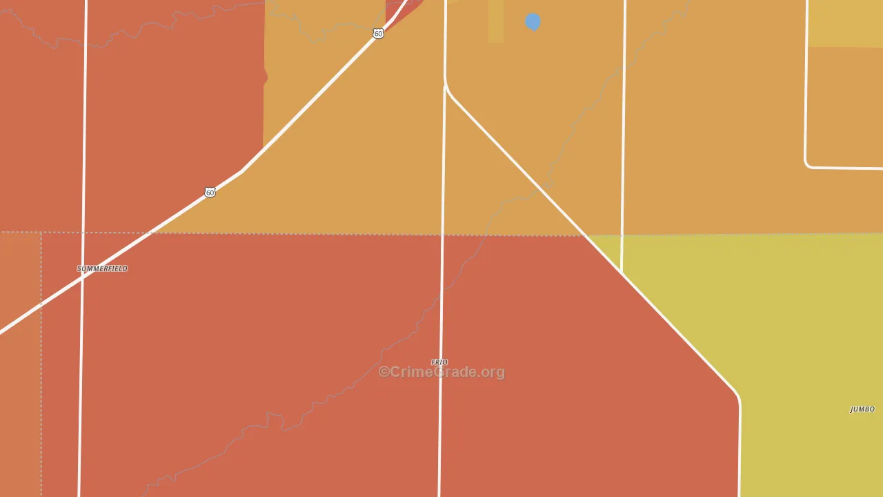 Summerfield, TX Map of Drug-Related Crime Rates