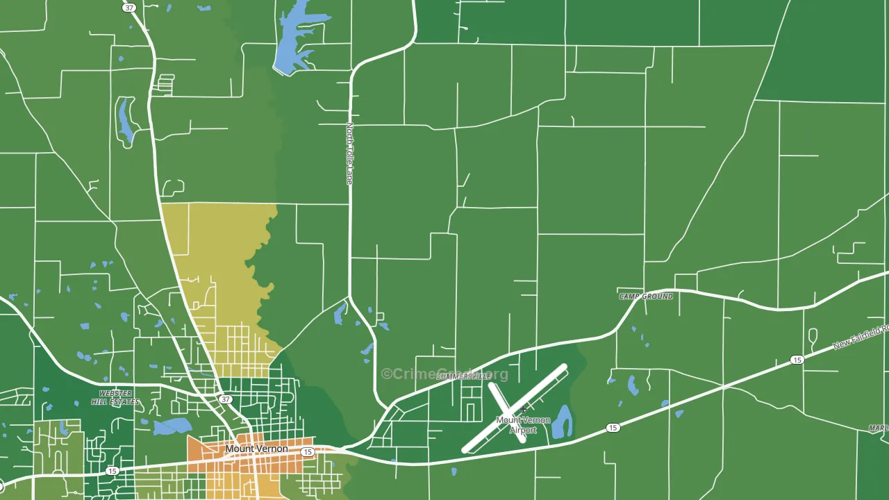 Summersville, IL Map of Drug-Related Crime Rates