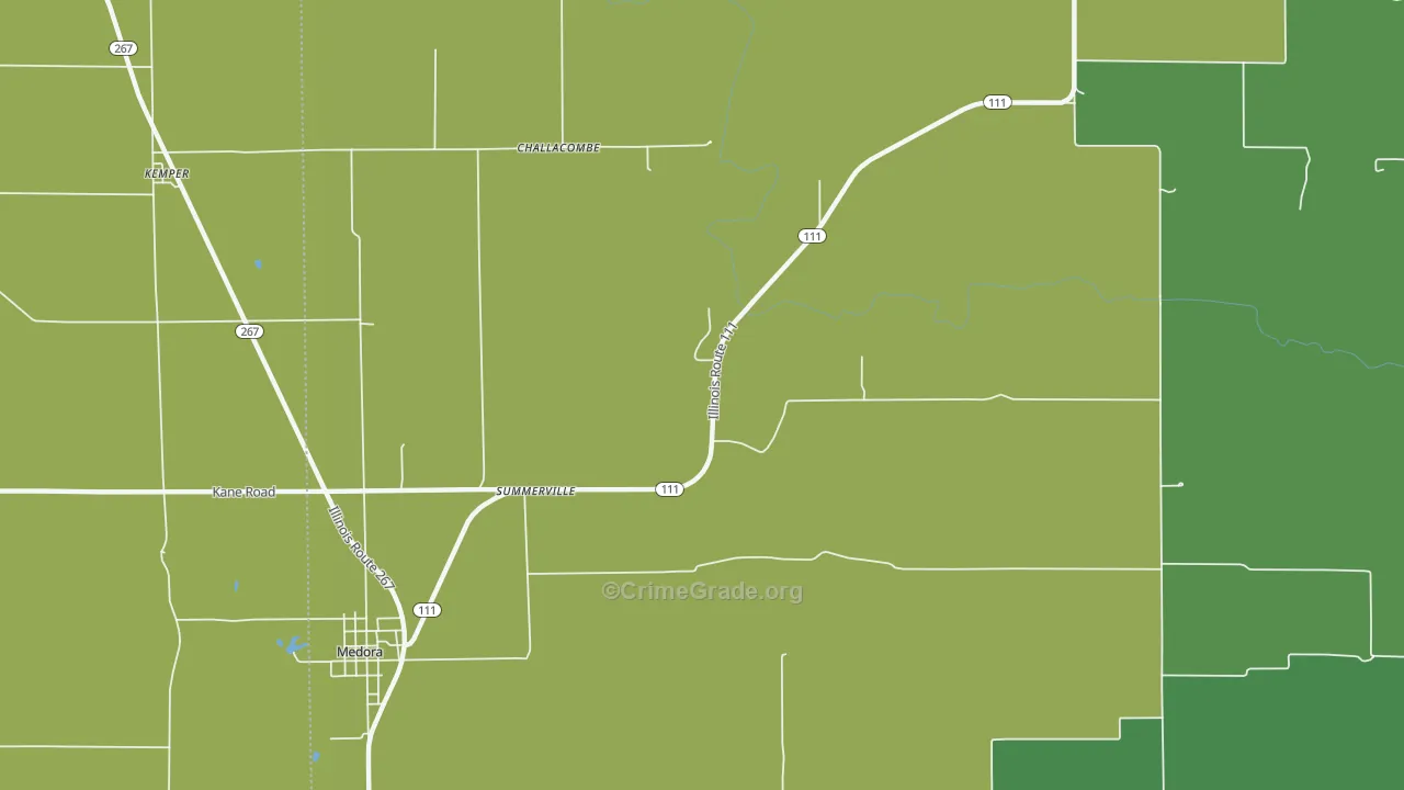 Summerville, IL Map of Drug-Related Crime Rates