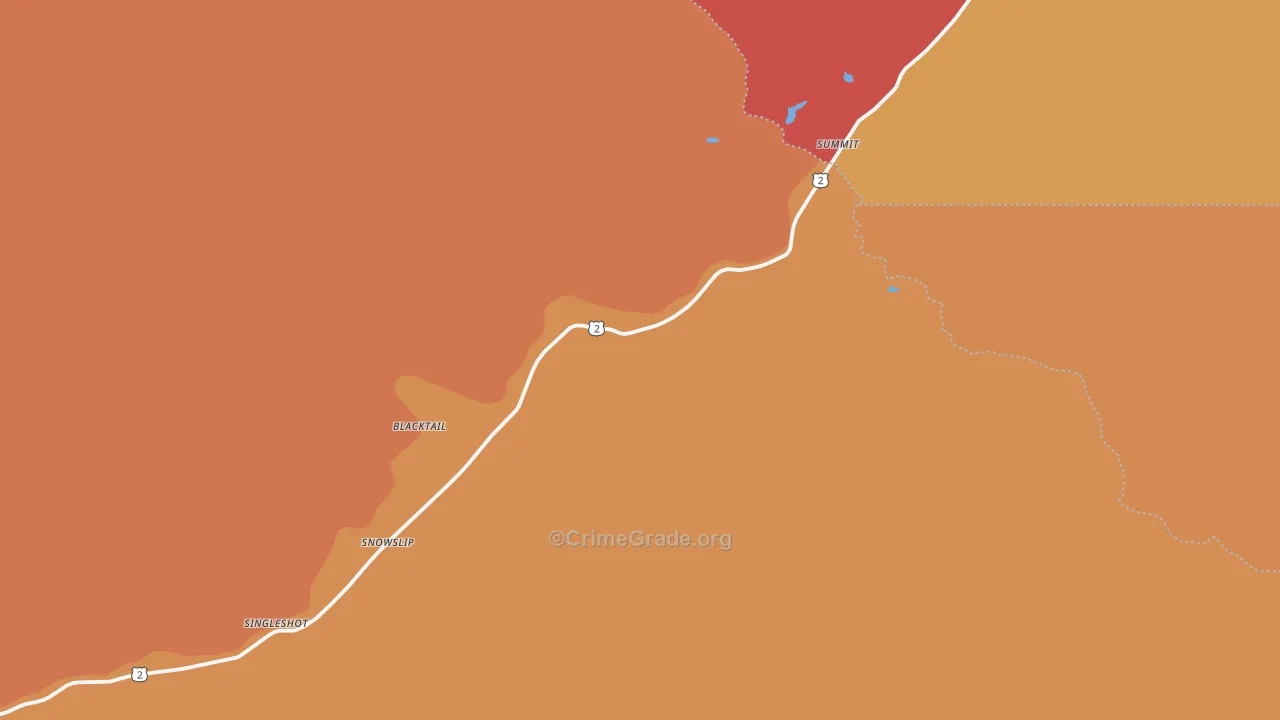 Summit, MT Map of Drug-Related Crime Rates