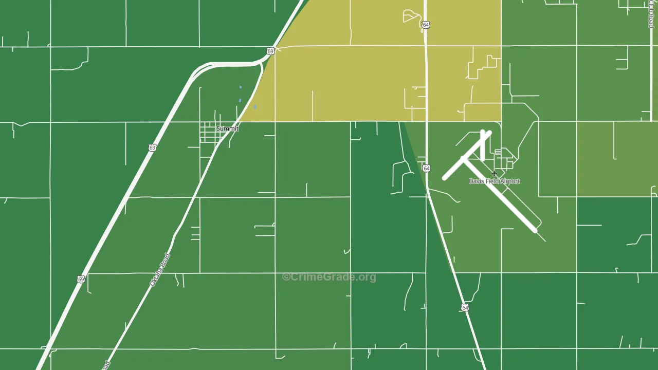 Summit, OK Map of Drug-Related Crime Rates