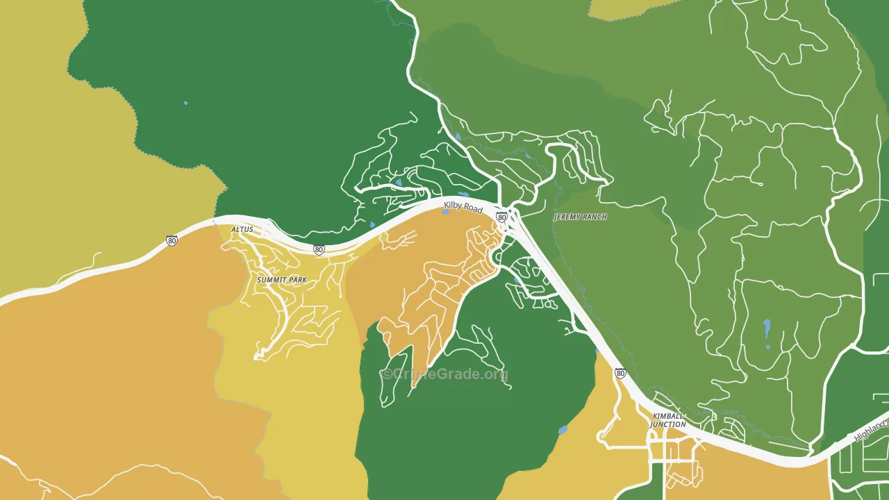 Summit Park, UT Map of Drug-Related Crime Rates