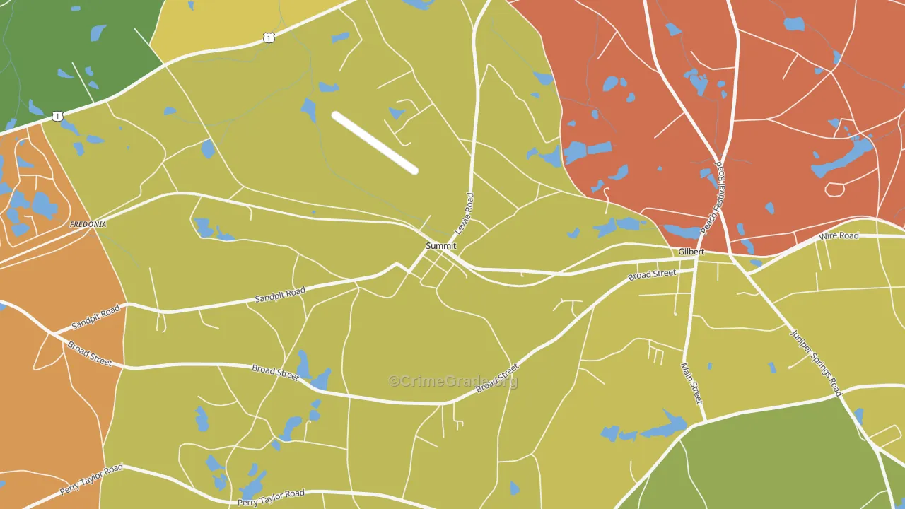 Summit, SC Map of Drug-Related Crime Rates