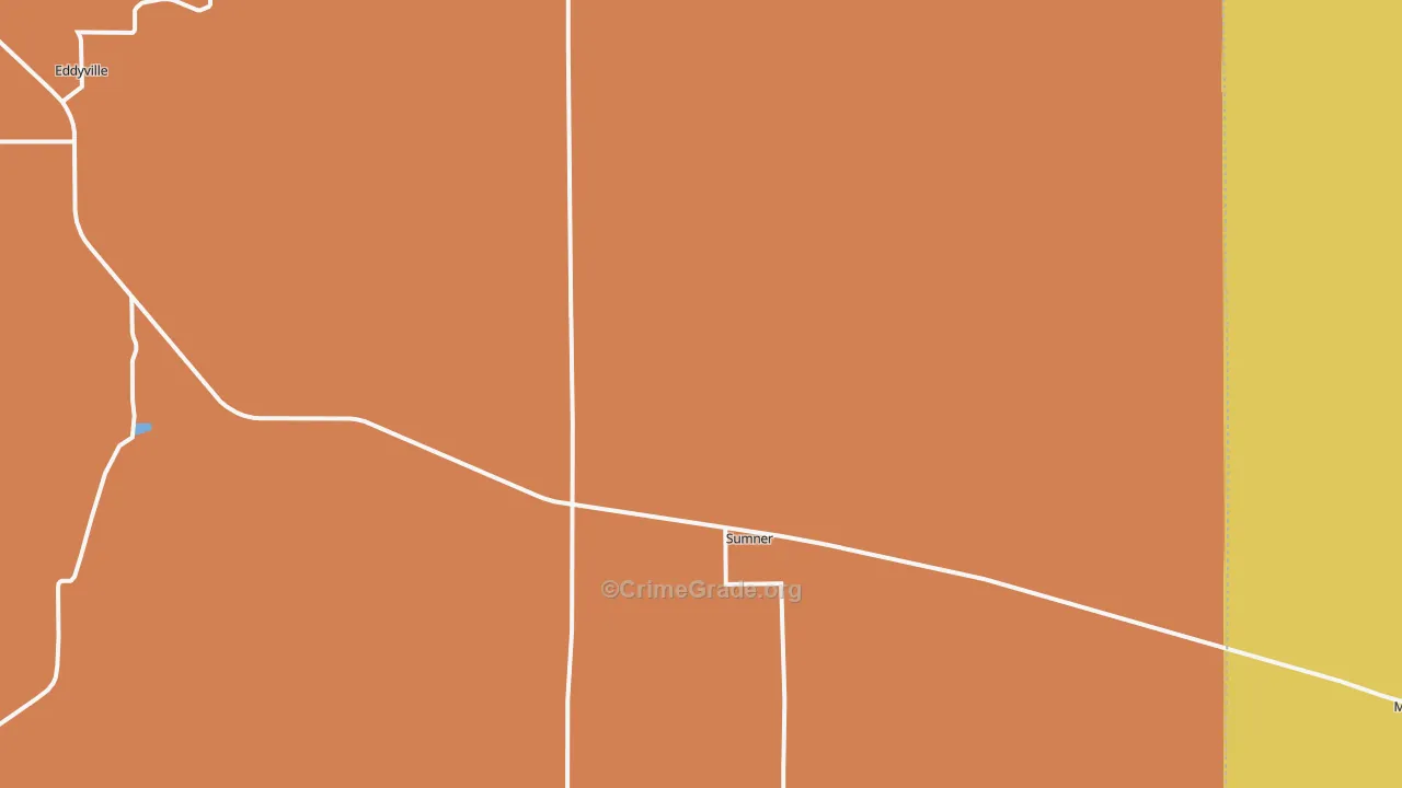 Sumner, NE Map of Drug-Related Crime Rates