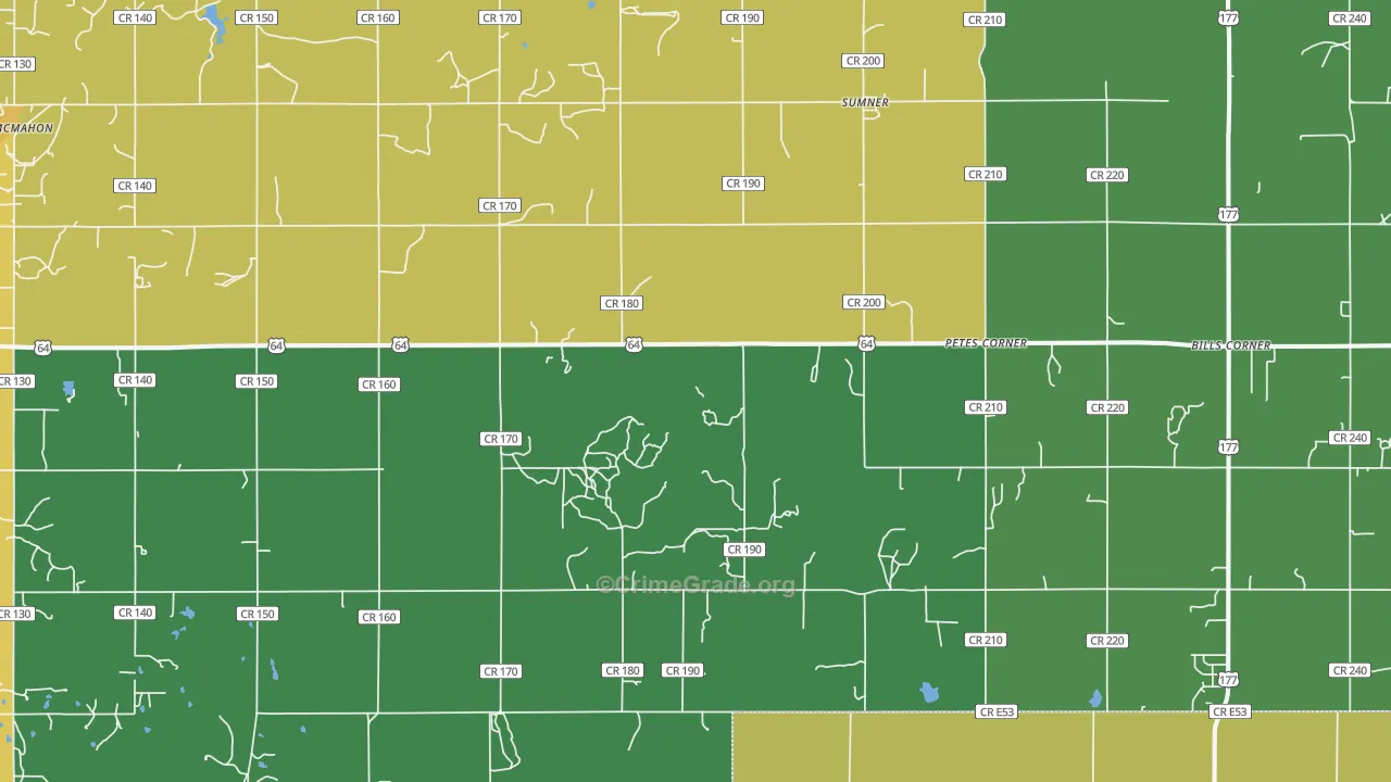 Sumner, OK Map of Drug-Related Crime Rates