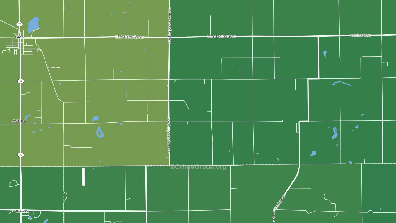 Sun, MI Map of Drug-Related Crime Rates