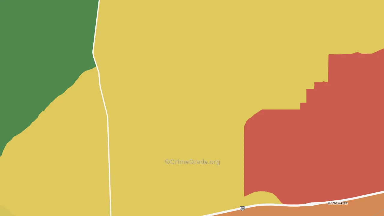 Sun Valley, AZ Map of Drug-Related Crime Rates