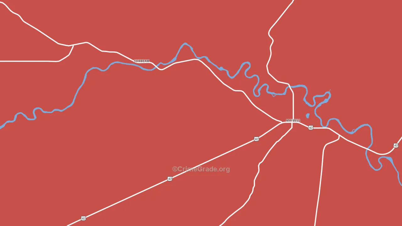 Sunbeam, CO Map of Drug-Related Crime Rates