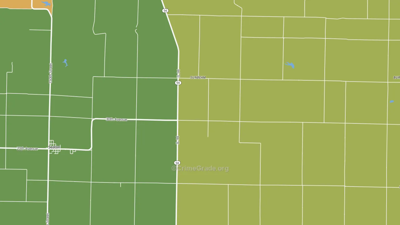 Sunbeam, IL Map of Drug-Related Crime Rates