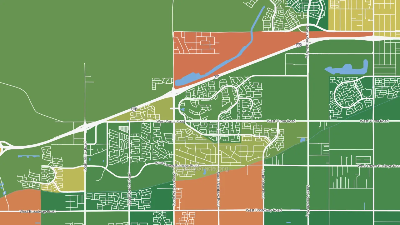 Sundance, Buckeye, AZ Map of Drug-Related Crime Rates