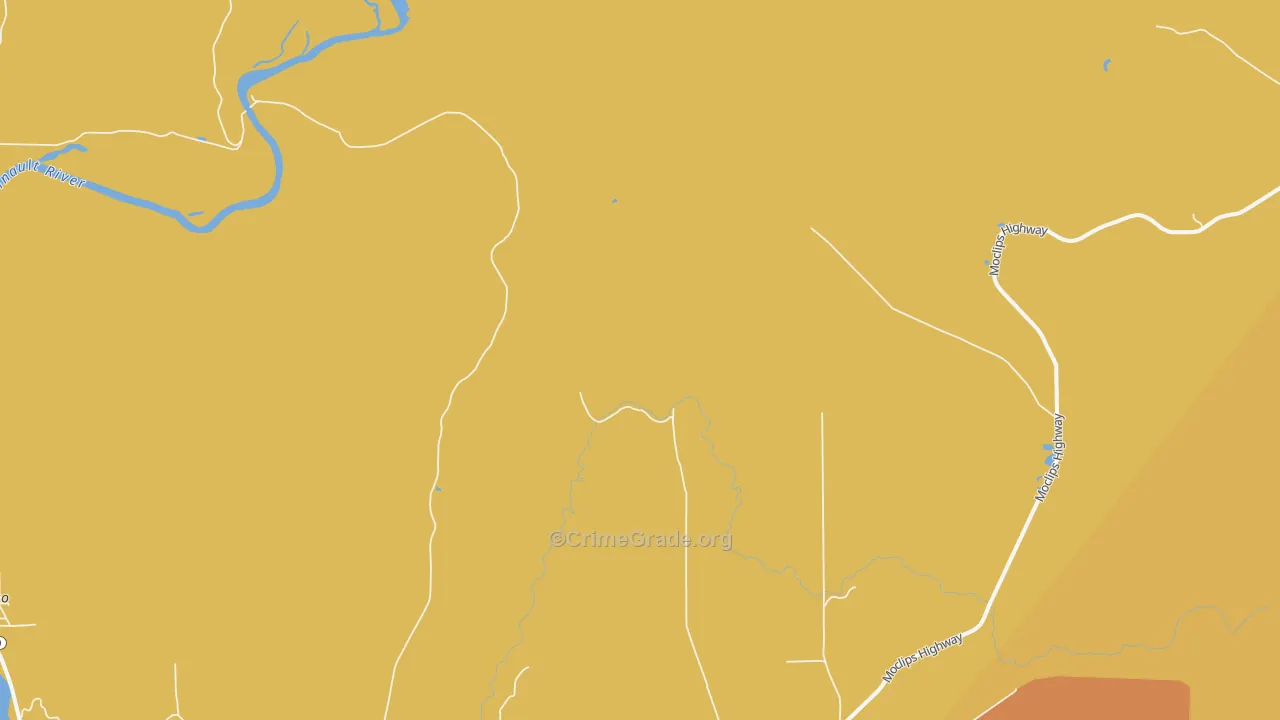 Sunset Beach, WA Map of Drug-Related Crime Rates