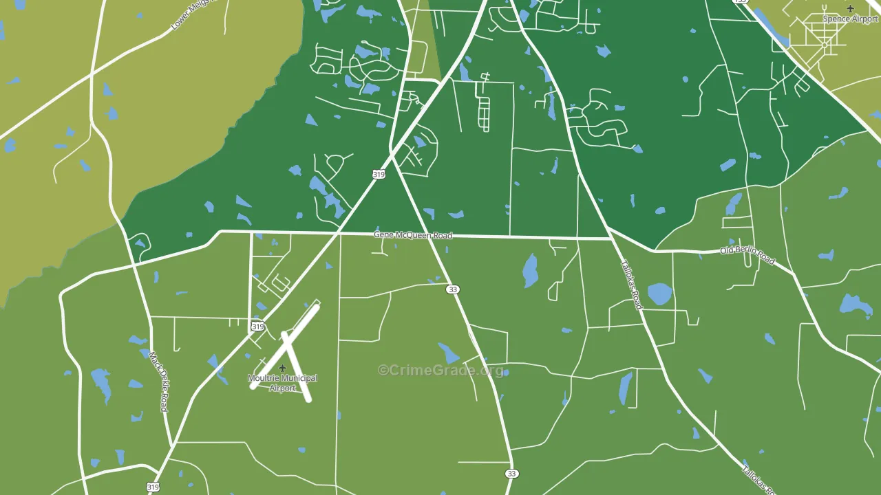Sunset, GA Map of Drug-Related Crime Rates