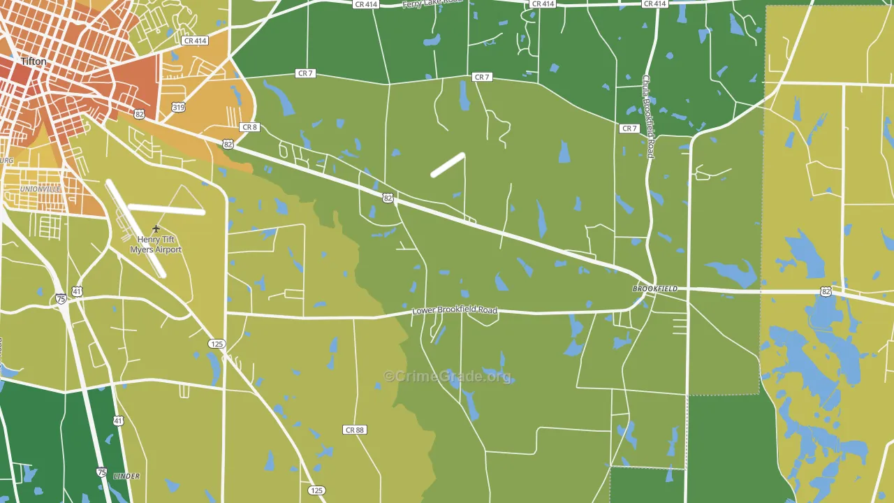 Sunsweet, GA Map of Drug-Related Crime Rates