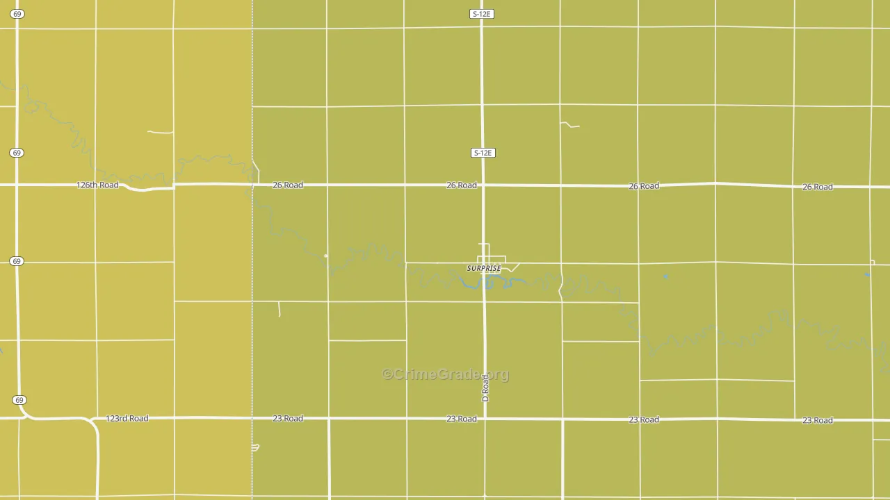 Surprise, NE Map of Drug-Related Crime Rates
