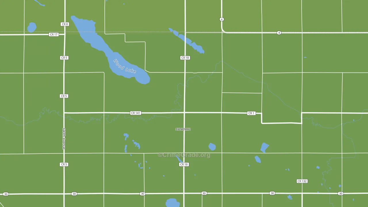 Sveadahl, MN Map of Drug-Related Crime Rates