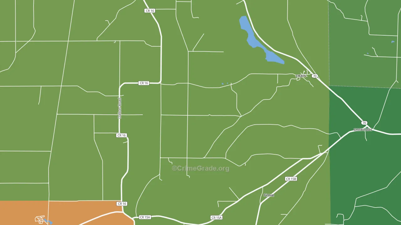 Swain, NY Map of Drug-Related Crime Rates