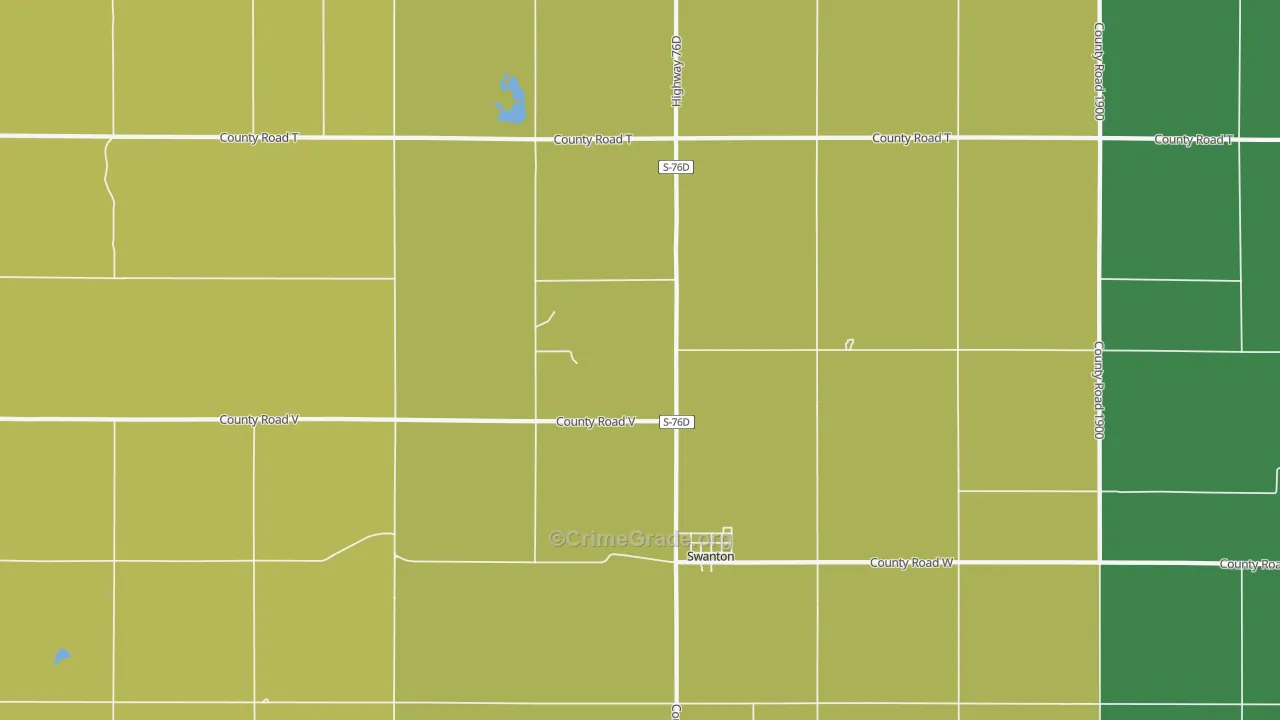 Swanton, NE Map of Drug-Related Crime Rates