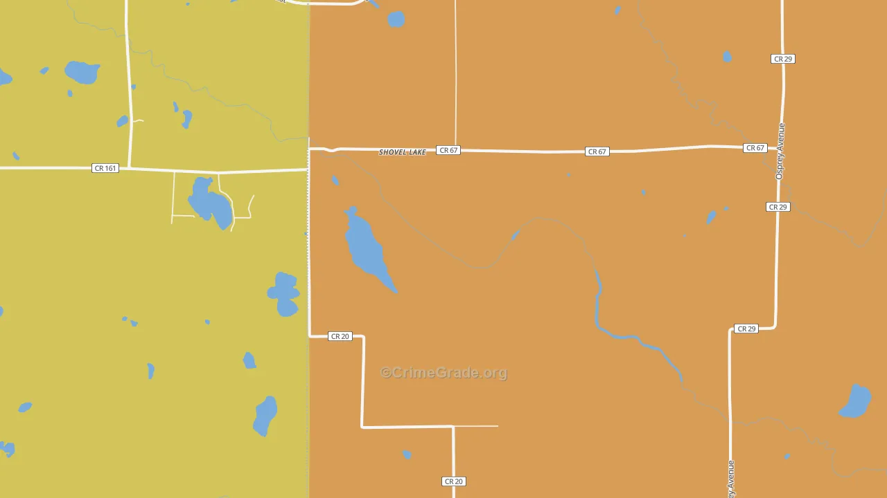 Swatara, MN Map of Drug-Related Crime Rates