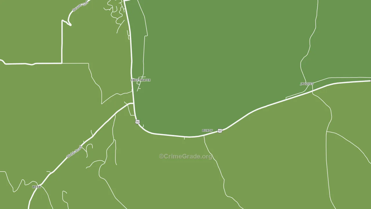 Sweetwater, ID Map of Drug-Related Crime Rates