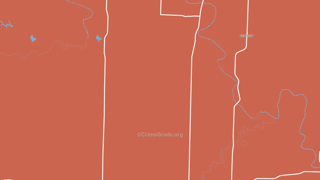Swenson, TX Map of Drug-Related Crime Rates
