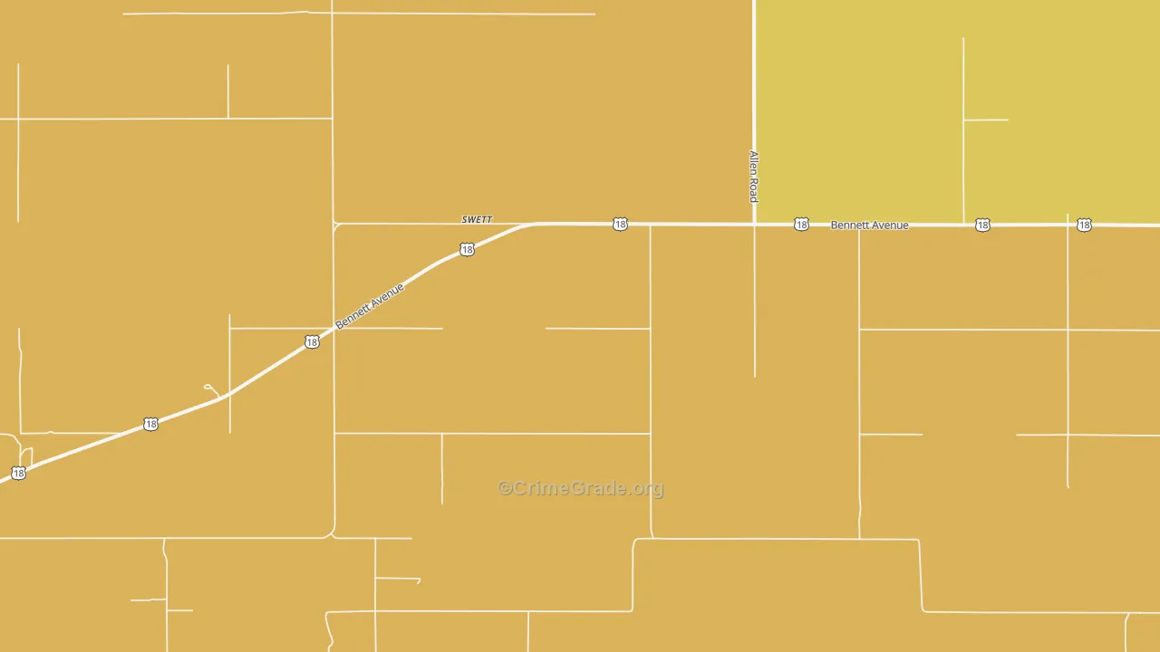 Swett, SD Map of Drug-Related Crime Rates