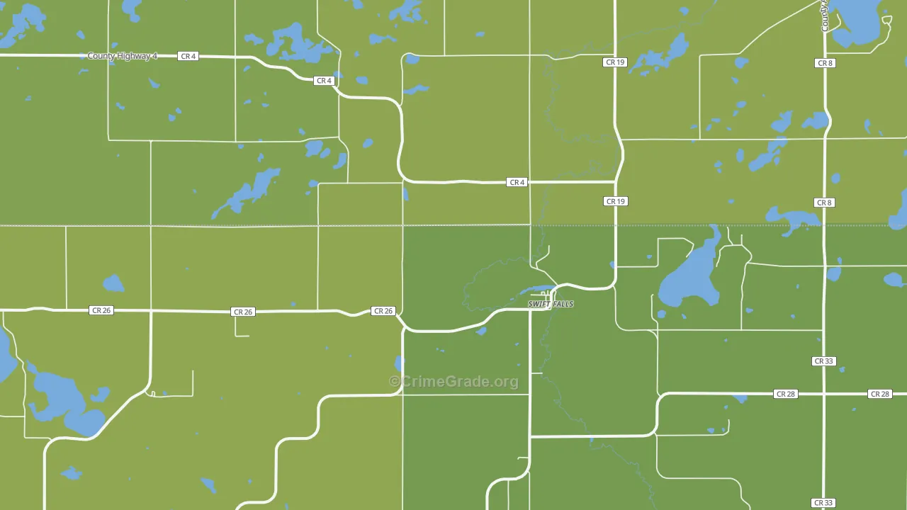 Swift Falls, MN Map of Drug-Related Crime Rates