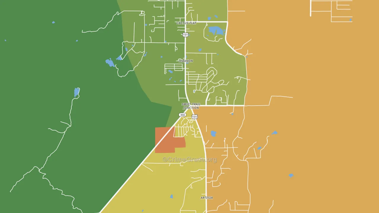 Swift Trail Junction, AZ Map of Drug-Related Crime Rates