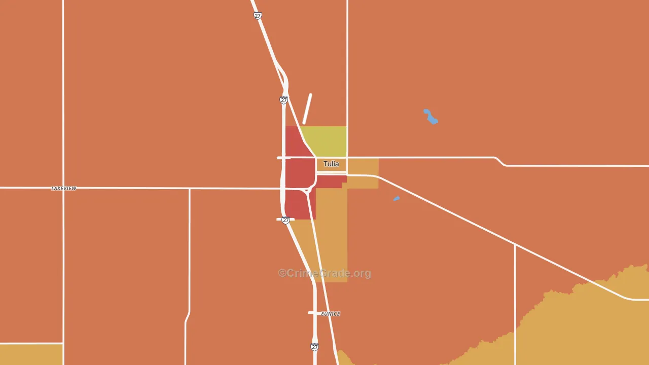 Swisher County, TX Map of Drug-Related Crime Rates