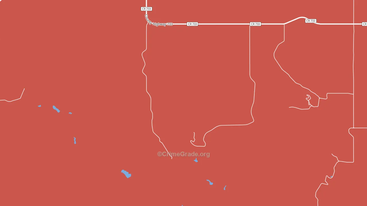 Table Mountain, SD Map of Drug-Related Crime Rates